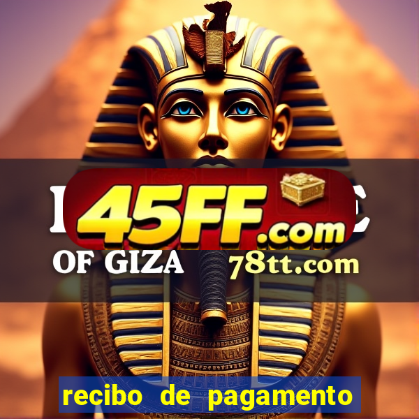 recibo de pagamento em word